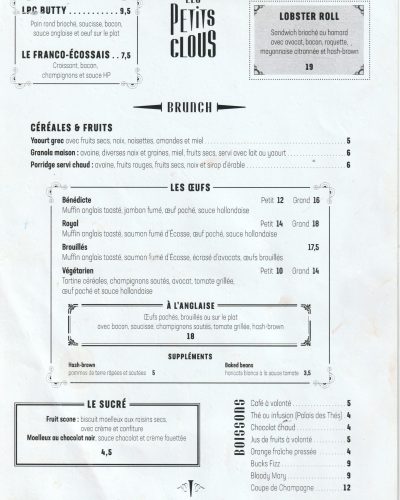 brunch menu