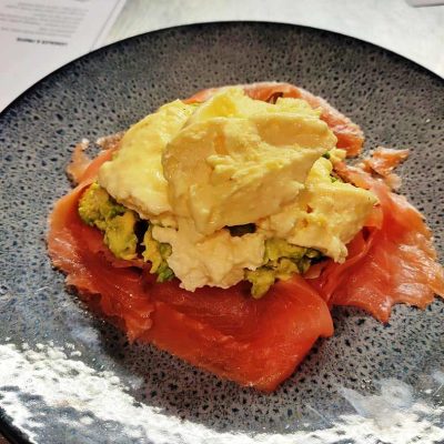 oeufs brouillés au saumon